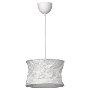 IKEA FJÄLLMIL / HEMMA pendant lamp, white/white, 13 in, Ikea Outlet | 3817ZRTWC