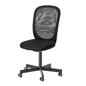 IKEA FLINTAN office chair Black, Ikea Outlet | 1068YBQNF