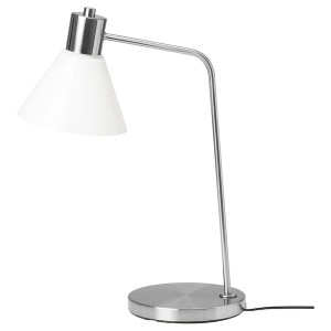 IKEA FLUGBO table lamp, nickel plated/glass, Ikea Outlet | 9152XTRZE