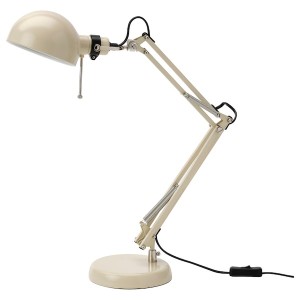 IKEA FORSÅ work lamp Beige, Ikea Outlet | 7896KNQDI