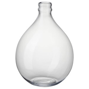 IKEA FRAMPRESSA vase, clear glass, 15 ¾ in, Ikea Outlet | 3847QVAJH