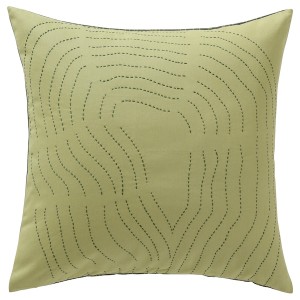IKEA FRÖDD cushion cover, green/embroidery, 20x20 in, Ikea Outlet | 2167QWHPS
