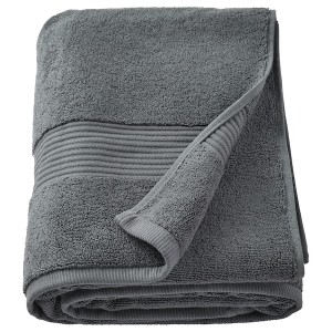 IKEA FREDRIKSJÖN bath sheet, 39x59 in Dark Gray, Ikea Outlet | 8493VTJXI