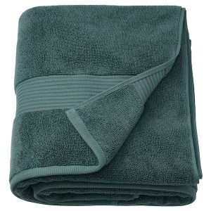 IKEA FREDRIKSJÖN bath sheet, 39x59 in Gray / Turquoise, Ikea Outlet | 1026RSPCE