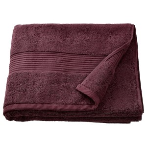 IKEA FREDRIKSJÖN bath towel, 28x55 in Deep Red, Ikea Outlet | 2746PCAQU