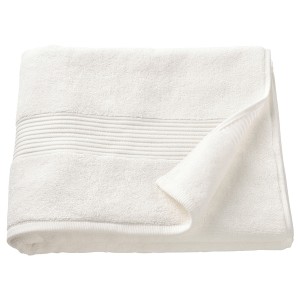 IKEA FREDRIKSJÖN bath towel, 28x55 in White, Ikea Outlet | 9806KBXLQ