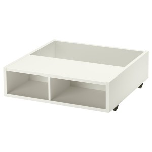 IKEA FREDVANG underbed storage/bedside table, 23 1/4x22 in White, Ikea Outlet | 3418ZRFVP