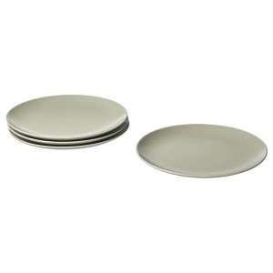 IKEA FÄRGKLAR plate, 10 in, 4 pack Matte Green, Ikea Outlet | 3970EHZDX