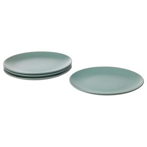 IKEA FÄRGKLAR plate, 10 in, 4 pack Matte Light Turquoise, Ikea Outlet | 1982TZIHB
