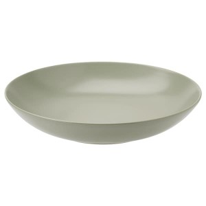 IKEA FÄRGKLAR serving bowl, matte green, 12 in, Ikea Outlet | 8032ERSNO