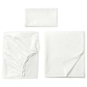 IKEA FÄRGMÅRA sheet set, Twin White, Ikea Outlet | 2153XIADG