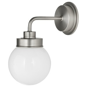 IKEA FRIHULT Wall lamp Stainless Steel Color, Ikea Outlet | 1360KZMNX