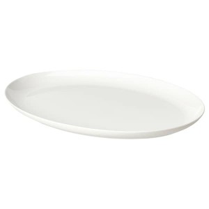 IKEA FRÖJDEFULL plate, white, 13 ½x10 in, Ikea Outlet | 6217YHCRB
