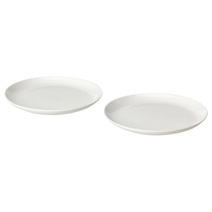IKEA FRÖJDEFULL side plate, white, 7 in, 2 pack, Ikea Outlet | 5230BYJCZ