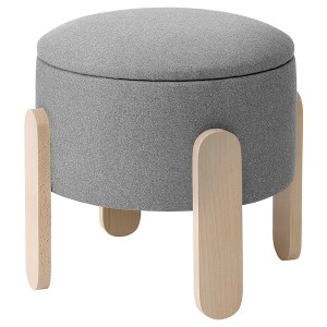 IKEA FÖRLUNDA pouffe Tonerud Gray, Ikea Outlet | 7618NLACX