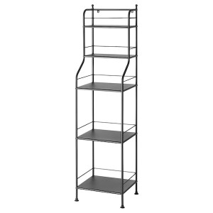 IKEA FRÖSJÖN shelf unit, 15 3/4x61 3/8 in Black, Ikea Outlet | 6809DHLCE