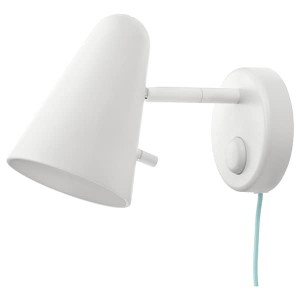 IKEA FUBBLA LED wall lamp, white, Ikea Outlet | 5920XYOWC