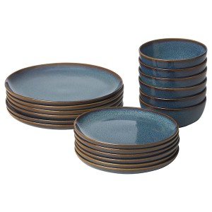 IKEA GLADELIG 18-piece dinnerware set Blue, Ikea Outlet | 5824AGDYZ