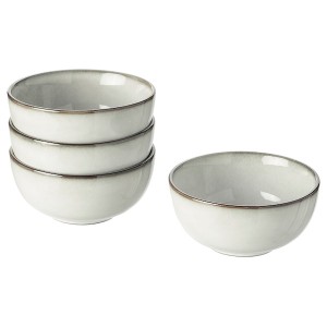 IKEA GLADELIG bowl, 4 ½ in, 4 pack Gray, Ikea Outlet | 9245WDIEL