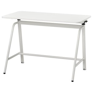 IKEA GLADHÖJDEN desk sit/stand, 39 3/8x23 5/8 in White, Ikea Outlet | 0948KHWQA