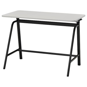 IKEA GLADHÖJDEN desk sit/stand, 39 3/8x23 5/8 in Light Gray / Anthracite, Ikea Outlet | 3085LANKW