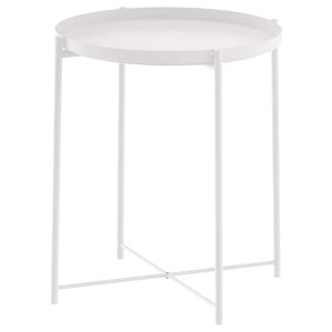 IKEA GLADOM Tray table, 17 1/2x20 5/8 in White, Ikea Outlet | 9306ENKBL