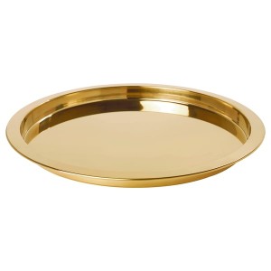 IKEA GLATTIS tray, brass color, 15 in, Ikea Outlet | 9705AINVZ