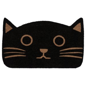 IKEA GLEJBJERG door mat, 1'8 inx2'7 in Black / Cat, Ikea Outlet | 0175MFLOR