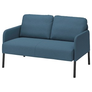 IKEA GLOSTAD loveseat Knisa Medium Blue, Ikea Outlet | 1563AMZHX