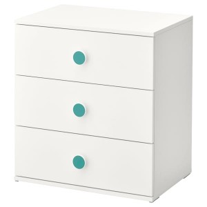 IKEA GODISHUS 3-drawer chest, white, 23 5/8x25 1/4 in, Ikea Outlet | 1650RPIGL