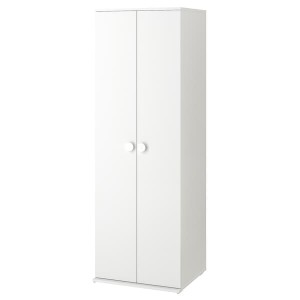 IKEA GODISHUS wardrobe, white, 23 5/8x21 1/4x70 1/8 in, Ikea Outlet | 3972EJMQO