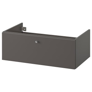 IKEA GODMORGON Bathroom vanity with 1 drawer, 31 1/2x18 1/2x11 3/8 in Gillburen Dark Gray, Ikea Outlet | 8941HBIFA