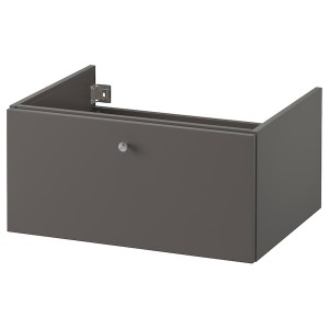IKEA GODMORGON Bathroom vanity with 1 drawer, 23 5/8x18 1/2x11 3/8 in Gillburen Dark Gray, Ikea Outlet | 4628LDPMK