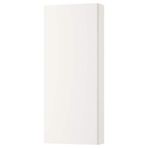 IKEA GODMORGON Wall cabinet with 1 door, 15 3/4x5 1/2x37 3/4 in White, Ikea Outlet | 3260LUXMB