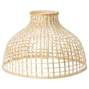 IKEA GOTTORP Pendant lamp shade, bamboo, Height: 15 in Diameter: 22 in, Ikea Outlet | 5342CBMPN