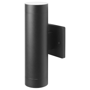 IKEA GRÖNSPRÖT wall up/downlight, hardwired, outdoor black, 11 in, Ikea Outlet | 8507XRJPC