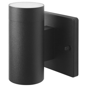 IKEA GRÖNSPRÖT wall up/downlight, hardwired, outdoor black, 6 1/4 in, Ikea Outlet | 5694OEWGD