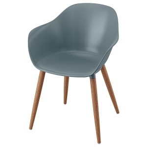 IKEA GRÖNSTA armchair, in/outdoor Gray / Turquoise, Ikea Outlet | 9053NYZFE