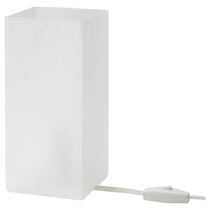 IKEA GRÖNÖ table lamp with LED bulb, frosted glass white, Ikea Outlet | 8543KDEXT