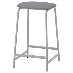 IKEA GRÅSALA bar stool, gray, 24 3/8 in, Ikea Outlet | 3465OFJWL