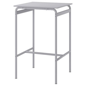 IKEA GRÅSALA bar table, gray/gray, 26 3/8x26 3/8x41 3/8 in, Ikea Outlet | 9205FERNP
