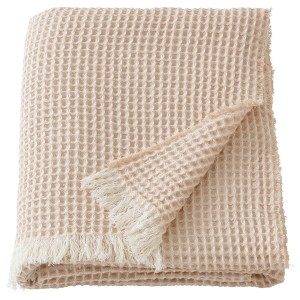 IKEA GRÄSHAKMAL throw, light pink/off-white, 51x67 in, Ikea Outlet | 0354IGORZ