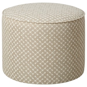 IKEA GRUNDSJÖ ottoman, dot pattern Dark Beige / Beige, Ikea Outlet | 3918FNIXE