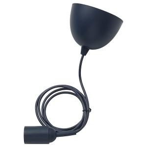 IKEA GRÅVACKA cord set for bulb, 5'11 in Dark Blue, Ikea Outlet | 8752JNDMG