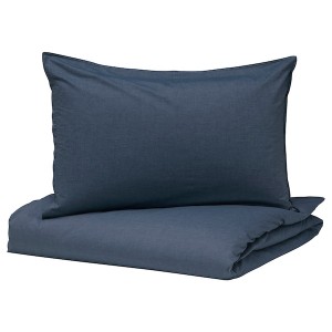 IKEA GULBJÖRK duvet cover and pillowcase(s), King Blue, Ikea Outlet | 0271FPXJT