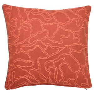 IKEA GULDFLY cushion cover, 20x20 in Orange / Red / Orange, Ikea Outlet | 7320EHSNF