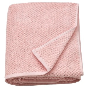 IKEA GULVIAL bath sheet, 39x59 in Pale Pink, Ikea Outlet | 8460ACJTM