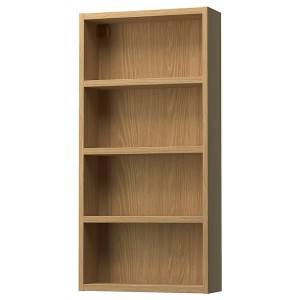 IKEA HAGAÅN wall open cabinet, 18x6x37 in Oak Effect, Ikea Outlet | 0451FDBZL