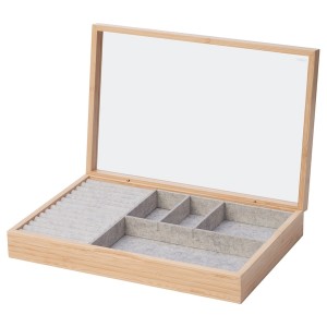 IKEA HALSREM jewelry box with compartments, 13x8 ½ in, Ikea Outlet | 2816JETMP