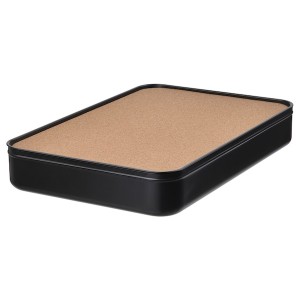 IKEA HARVMATTA box with lid, anthracite, 9 ½x13 ¾x2 ¼ in, Ikea Outlet | 5916TWHYN